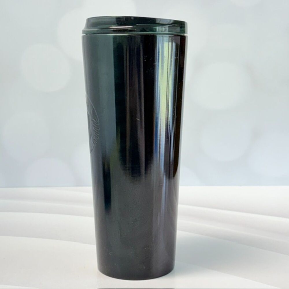 Starbucks 2024 Dark Green Tumbler 16 oz Siren Logo Travel Cup With Lid - Picture 6 of 11